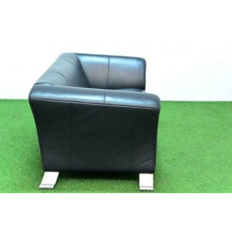 ??Als NIEUW donkerblauwe leren Rolf Benz 322 design bank