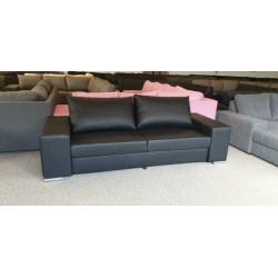 n599 zwart leder bankstel