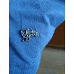 NIEUW MET KAARTJE Tante Betsy Pippa jurk L petrol blauw