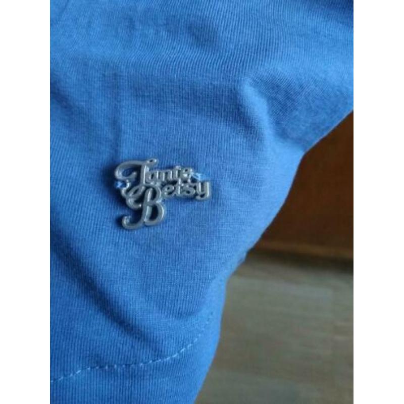 NIEUW MET KAARTJE Tante Betsy Pippa jurk L petrol blauw