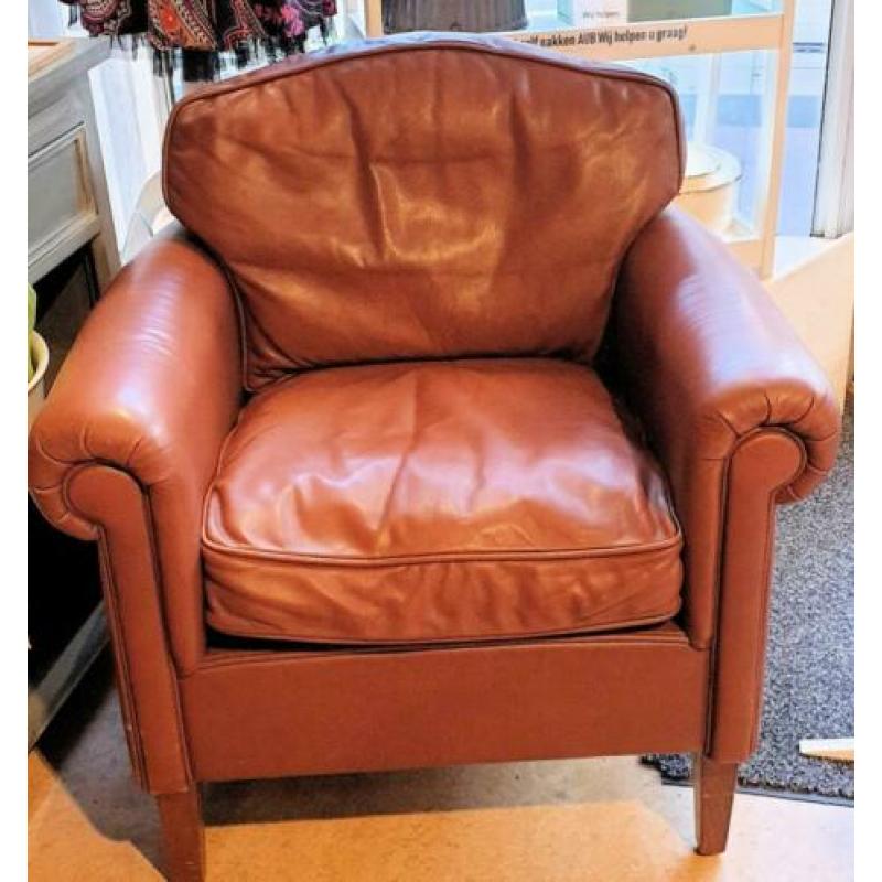 Bruin lederen fauteuil