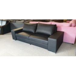 n599 zwart leder bankstel