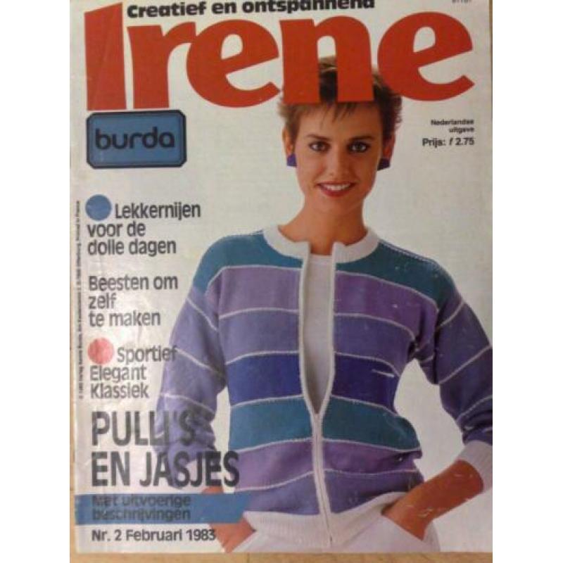 12 x Burda Irene creatief & ontspannend 1982/83/84/85