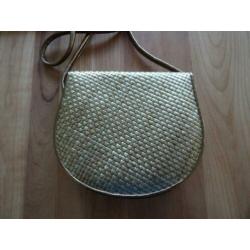 Goud Brons kleurig vintage schoudertas Harrie Hendriks ZGAN
