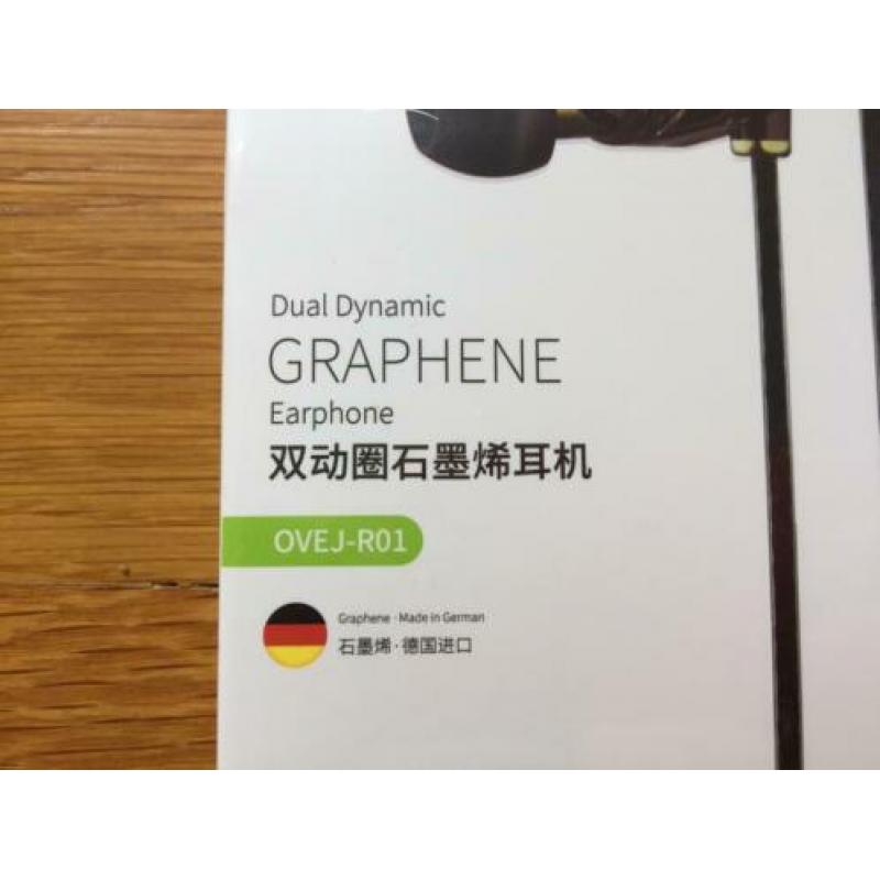 Dual dynamische grafeen oortelefoon met microfoon