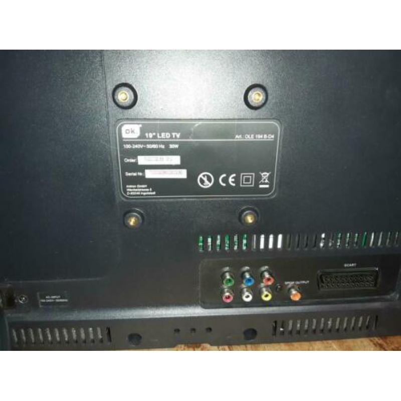 Compacte LED tv zonder voet