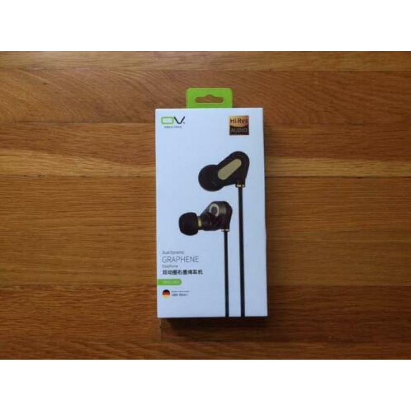 Dual dynamische grafeen oortelefoon met microfoon