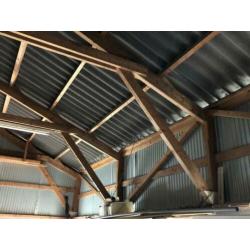 houten spanten voor schuur 10m x 6,30m