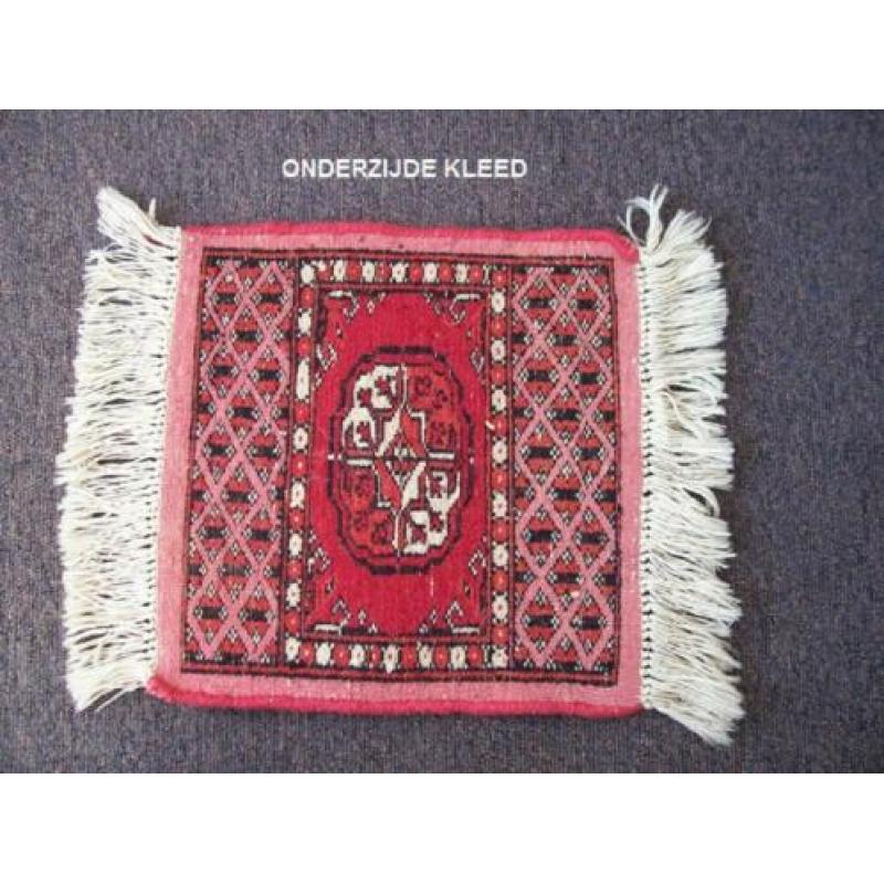 Traditioneel handgeknoopt pakistaans kleed/tapijt LxB 39x29