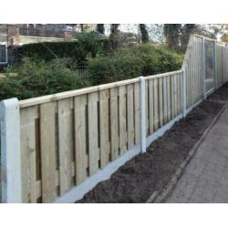 Tuinschermen Betonpalen antraciet of wit-grijs