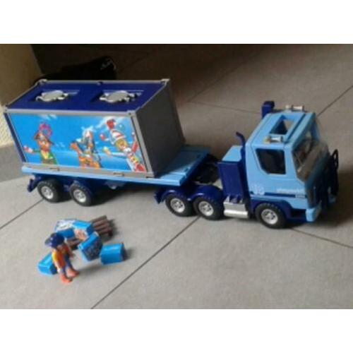 Nieuwe grote playmobil container truck compleet