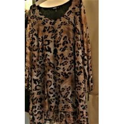 Sybel tuniek voille panter luipaard tijger leopard Mt 46/48