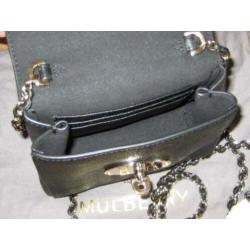Mulberry Mini Lilly Glossy Goat Black goudkleurige hardware