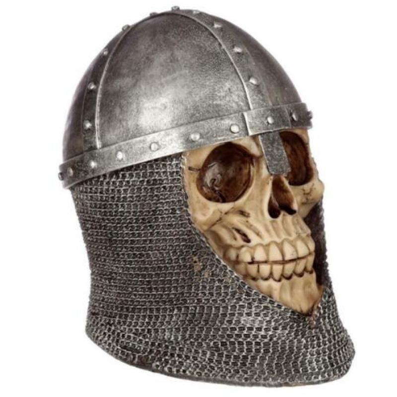 nieuw schedel ridder met helm