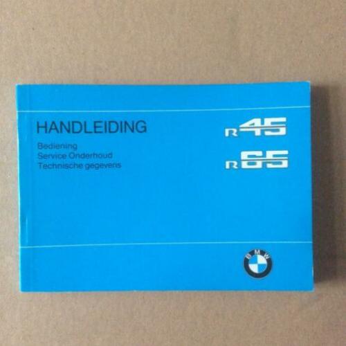Handleiding BMW R45 en R65 - Nederlands instructieboekje