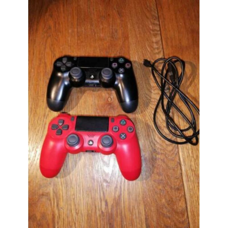 Playstation 4, 500GB Slim incl 2 controllers+7 games te koop
