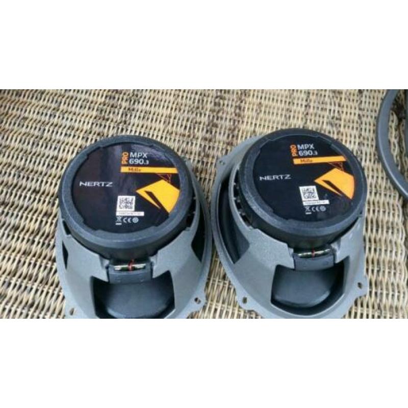 HERTZ MPX690.3 PRO 6x9 hoedenplank speakers HOGE kwaliteit