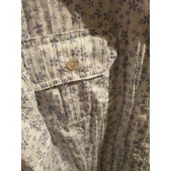 Blouse wit blauw 52 canda