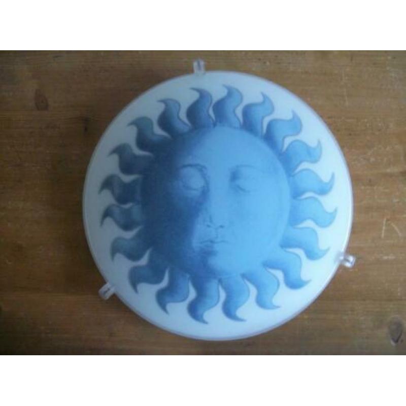 Plafondlamp met Blauwe Zon - 31 cm – zgan