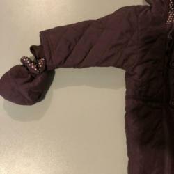 Skipakje baby pakje paars maat 62 m&s m en s overall winter