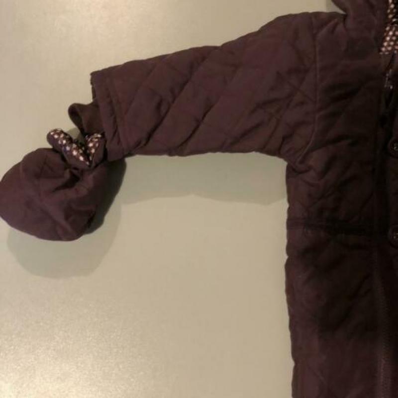 Skipakje baby pakje paars maat 62 m&s m en s overall winter