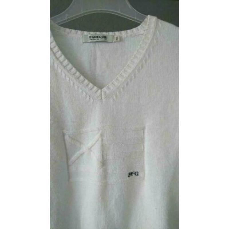 Mc Gregor mcgregor witte sweater sweater trui 100% katoen M
