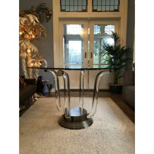 Geweldige vintage Hollywood regency tafel