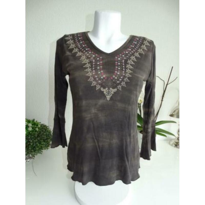 MISS ETAM Dames Bruin Shirt Maat S