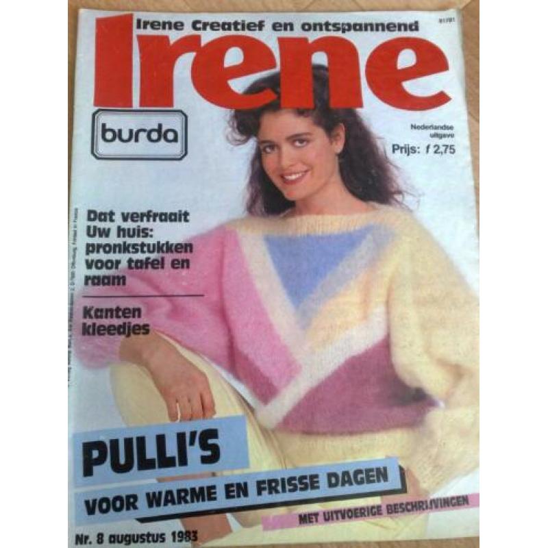 12 x Burda Irene creatief & ontspannend 1982/83/84/85