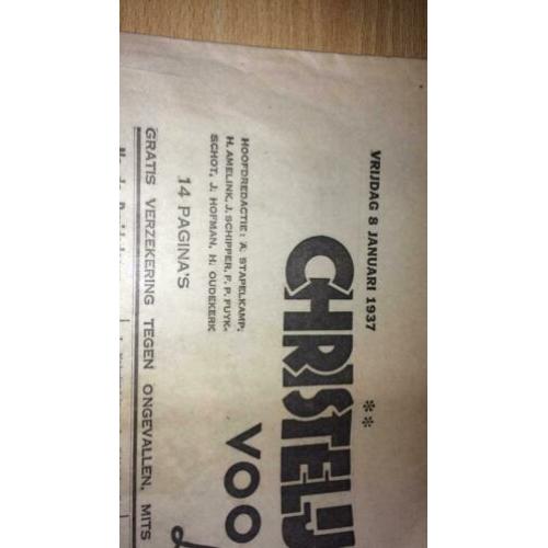 Christelijk sociaal dagblad , de Amsterdammer uit 1937