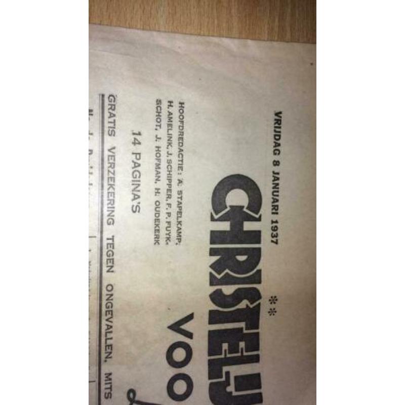 Christelijk sociaal dagblad , de Amsterdammer uit 1937