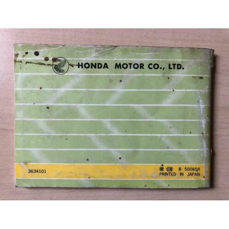 Honda CB 750 Four instructie boekje (NL)