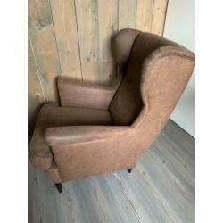 IKEA fauteuil Strandmom met voetenbank. Zo goed als nieuw