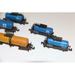 5 roco tankwagons (missen deel insteekbuffers) nette staat