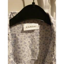 Blouse wit blauw 52 canda