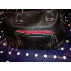 Longchamp legend zwarte leren handtas perfecte staat