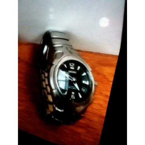 Mooie stoere Seiko kenetic horloge