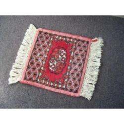 Traditioneel handgeknoopt pakistaans kleed/tapijt LxB 39x29