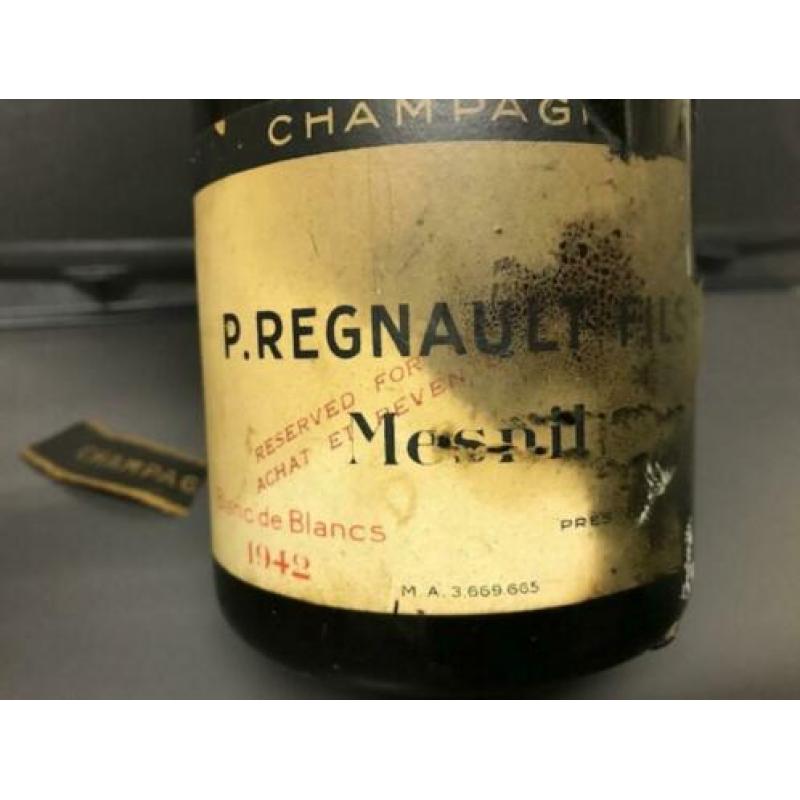 P. Regnault Fils Mesnil Brut champagne 1942