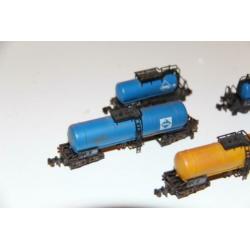 5 roco tankwagons (missen deel insteekbuffers) nette staat