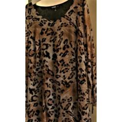 Sybel tuniek voille panter luipaard tijger leopard Mt 46/48
