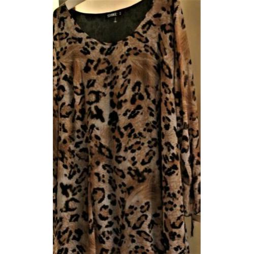 Sybel tuniek voille panter luipaard tijger leopard Mt 46/48