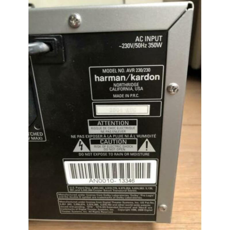 Harman kardon avr 230 receiver en HKTS 7 speakers surround