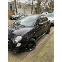 Fiat 500 0.9 85pk Twinair Turbo 2013 Zwart
