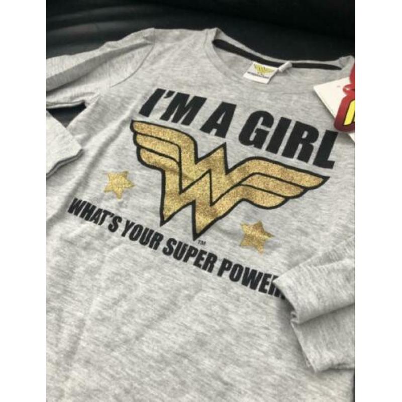 Nieuw Wonder Woman maat 92 trui