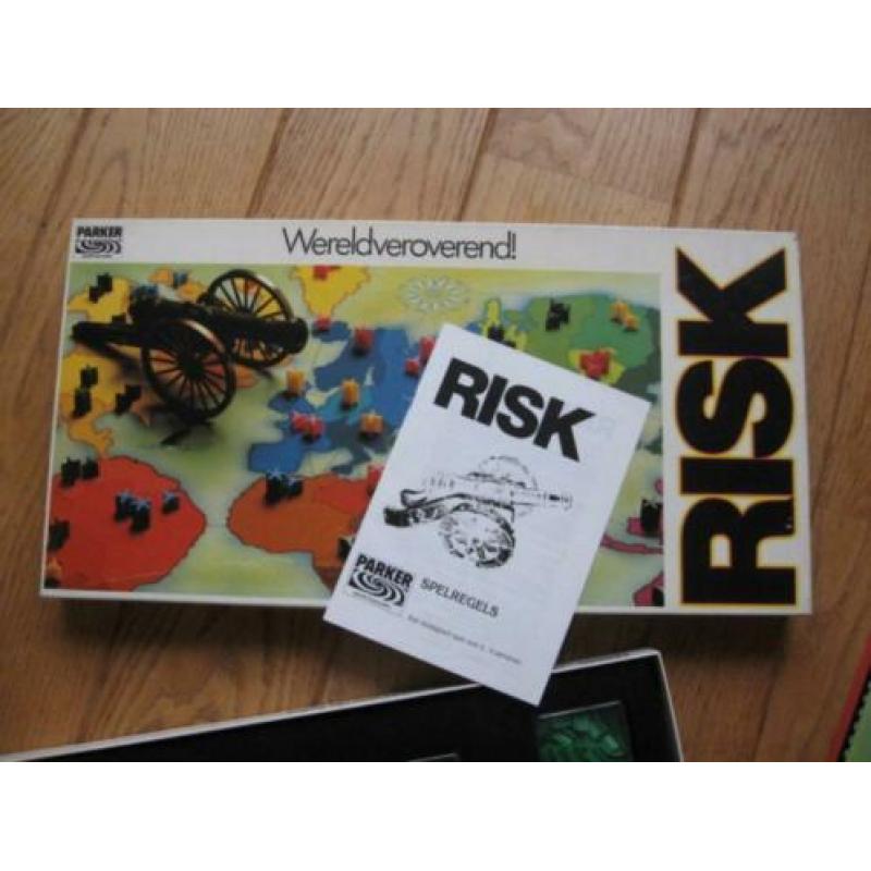Oud Parker RISK Risk Wereldoveroverend bordspel witte doos