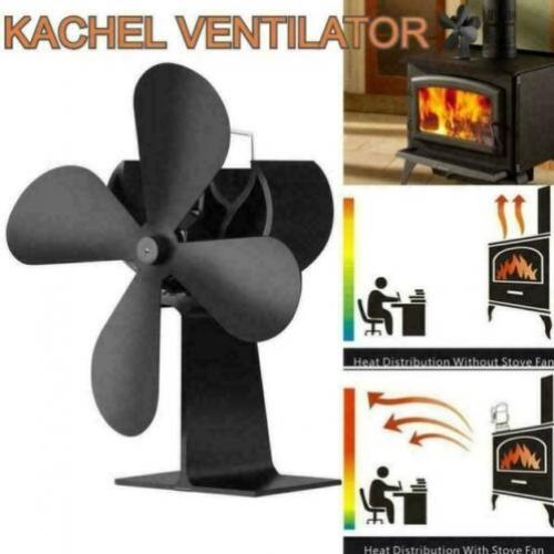 kachelventilator door warmte aangedreven