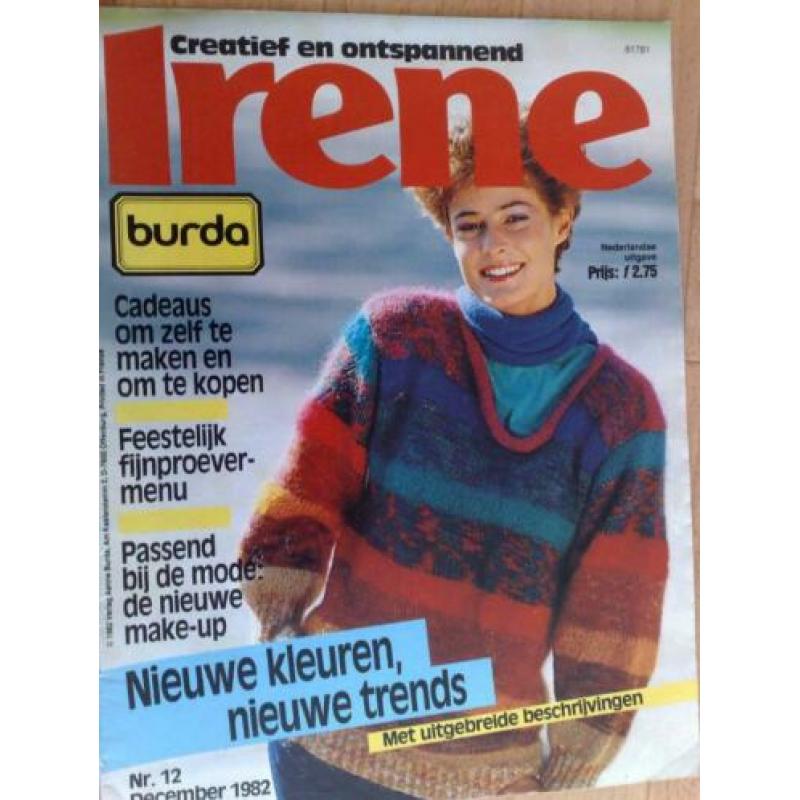 12 x Burda Irene creatief & ontspannend 1982/83/84/85