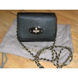 Mulberry Mini Lilly Glossy Goat Black goudkleurige hardware
