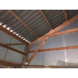 houten spanten voor schuur 10m x 6,30m